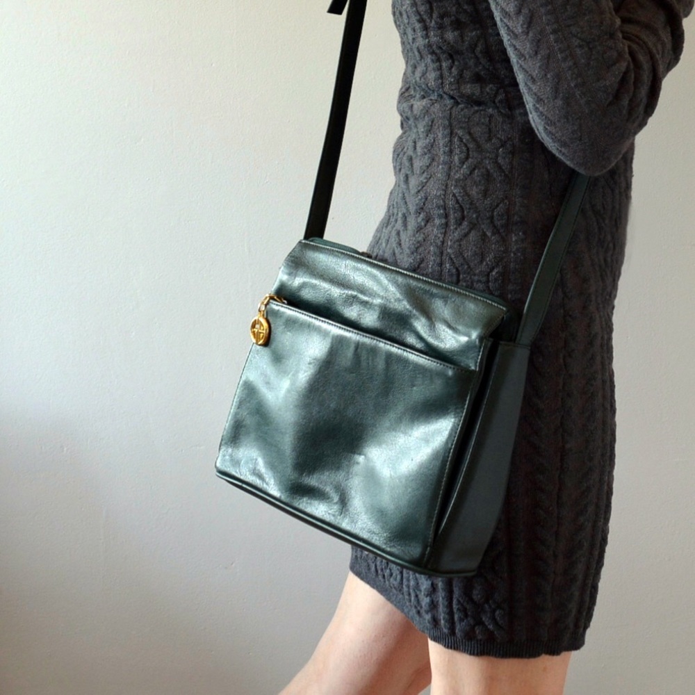 Giani Bernini dark green crossbody bag